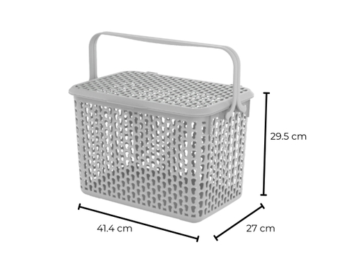 Giỏ Nhựa Có Nắp Plus Size Lớn 41.1x29.5x27cm Duy Tân ảnh 7