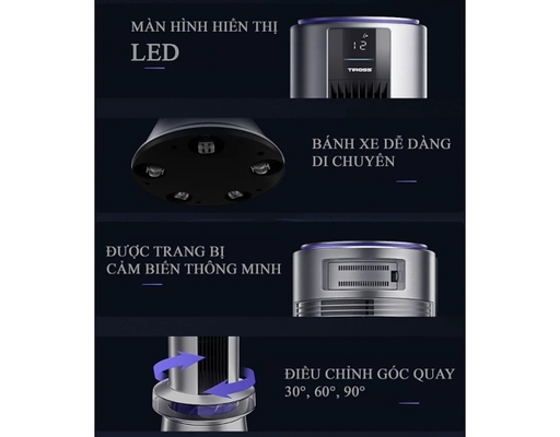 [Đặt Trước] Quạt Tháp Lọc Không Khí 2 Trong 1 TS9188 Tiross ảnh 3