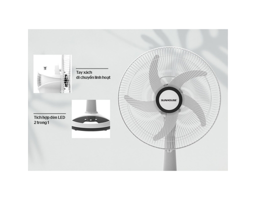 Quạt Sạc SHD7223 Sunhouse ảnh 3