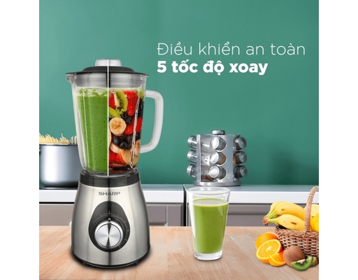 Máy Xay Sinh Tố EM-S155GV-ST Sharp ảnh 6