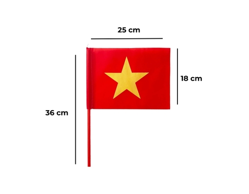 Cờ Tổ Quốc Nhỏ Cầm Tay In 2 Mặt Sportslink ảnh 3