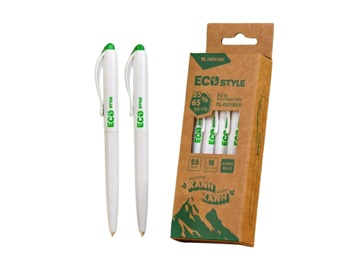Bút Bi TL-037/ECO Mực Xanh Thiên Long ảnh 0
