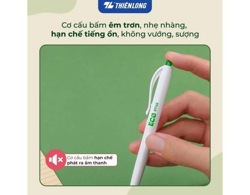 Bút Bi TL-037/ECO Mực Xanh Thiên Long ảnh 7