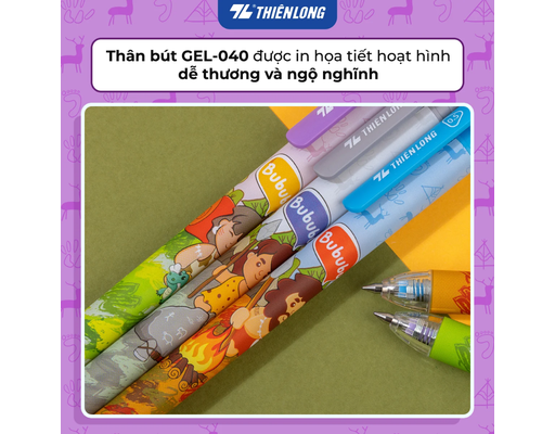 Bút Gel Quick Dry GEL-040 Mực Đen Thiên Long ảnh 5
