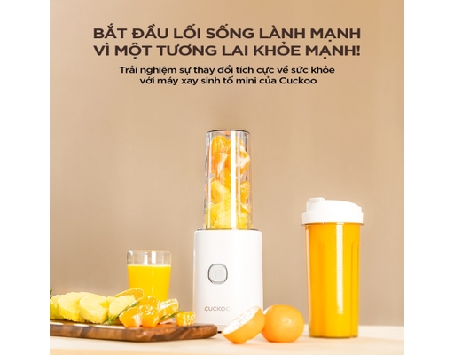 [Đặt Trước] Máy Xay Sinh Tố Mini CFM-D60MGW Màu Hồng Cuckoo ảnh 2