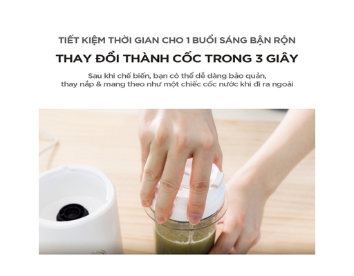 [Đặt Trước] Máy Xay Sinh Tố Mini CFM-D60MGW Màu Hồng Cuckoo ảnh 7
