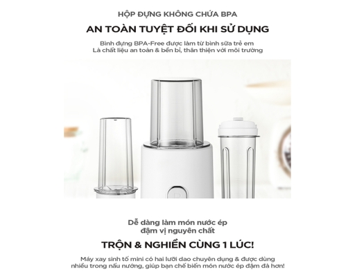 [Đặt Trước] Máy Xay Sinh Tố Mini CFM-D60MGW Màu Hồng Cuckoo ảnh 8
