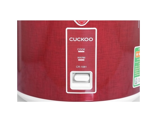[Đặt Trước] Nồi Cơm Điện Nắp Gài CR-1081 Dung Tích 1.8L Màu Đỏ Trắng Cuckoo ảnh 3