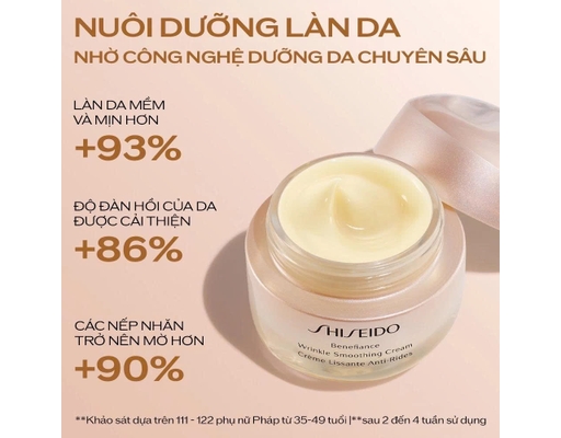 Kem Dưỡng Da Shiseido Benefiance Wrinkle Smoothing Cream 50ml SHISEIDO ảnh 1