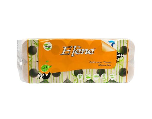 Giấy Vệ Sinh Tre 3 Lớp Có Lõi 10 Cuộn Elène ảnh 0