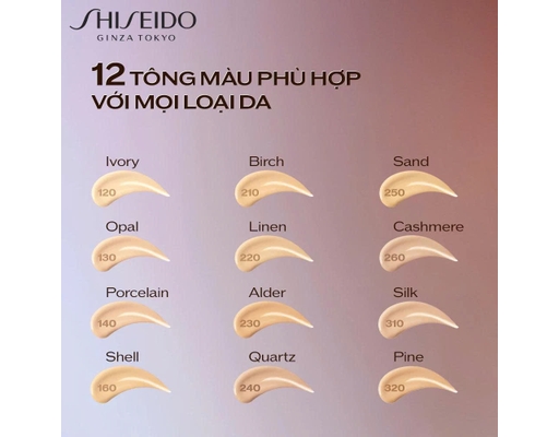 Kem Nền Dạng Lỏng Cho Lớp Nền Căng Bóng Revitalessence Skin Glow Foundation Màu 130 30ml SHISEIDO ảnh 4
