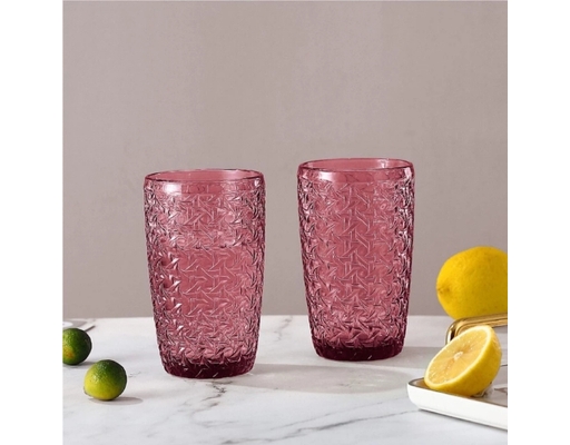 Ly Thủy Tinh Cao 380ml Time Pink Deli ảnh 2