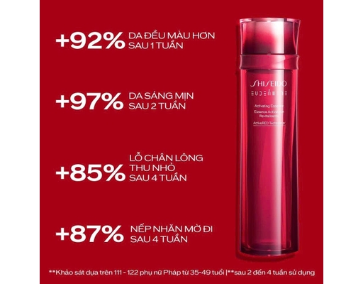 Nước Thần Đỏ Kích Hoạt Khả Năng Tự Thanh Lọc Và Phục Hồi Da Eudermine Activating Essence 145ml SHISEIDO ảnh 3