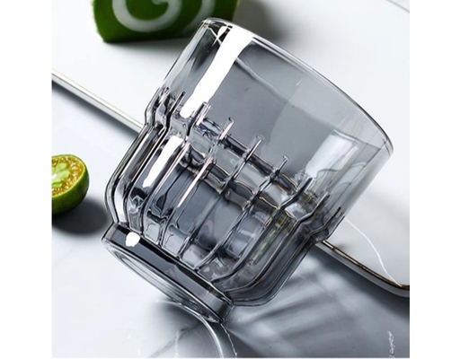 Ly Thủy Tinh Thấp Stack Up Grey 340ml Deli ảnh 4