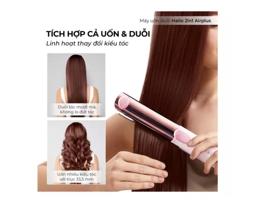 Máy Tạo Kiểu Tóc 2in1 Airplus HAS2405 Màu Hồng Halio ảnh 4