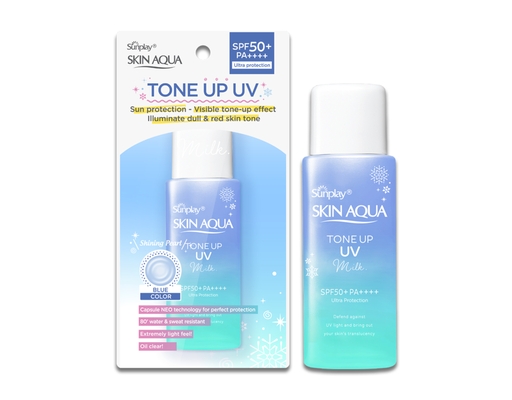 Sữa Chống Nắng Hiệu Chỉnh Sắc Da Skin Aqua Tone Up Milk Blue SPF50 PA++++ 50g Sunplay ảnh 0