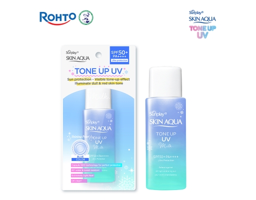 Sữa Chống Nắng Hiệu Chỉnh Sắc Da Skin Aqua Tone Up Milk Blue SPF50 PA++++ 50g Sunplay ảnh 2