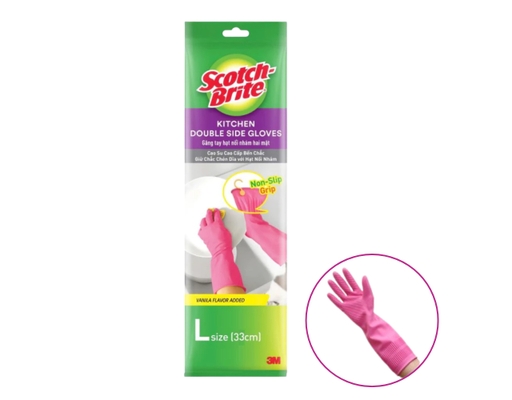 Găng Tay Hạt Nổi Nhám 2 Mặt Size L 33cm Scotch-Brite ảnh 0