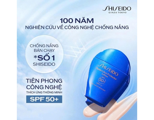 Sữa Chống Nắng Dưỡng Da Toàn Diện Thế Hệ Mới Perfect Sun Protector Lotion 50ml SHISEIDO ảnh 3