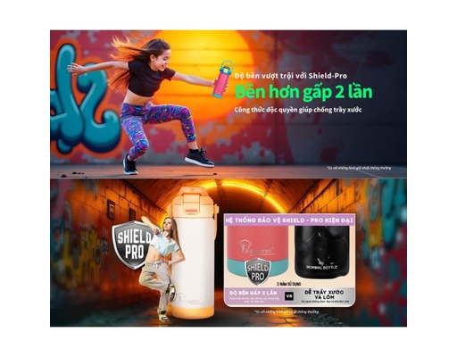 Bình Giữ Nhiệt Superwide 530ml Màu Xanh Nắp Xanh La Gourmet ảnh 2