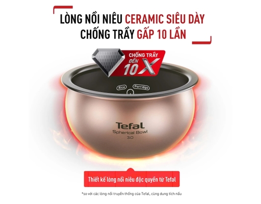 Nồi Cơm Cao Tần RK819868 Dung Tích 1.8L Tefal ảnh 9