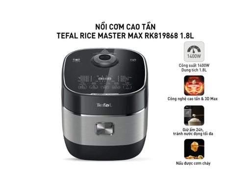 Nồi Cơm Cao Tần RK819868 Dung Tích 1.8L Tefal ảnh 2