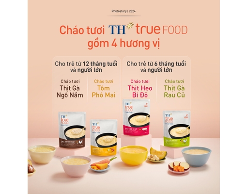 Cháo Tươi Vị Gà Ngô Nấm Cho Trẻ Từ 12 Tháng Tuổi 240g TH True FOOD ảnh 2