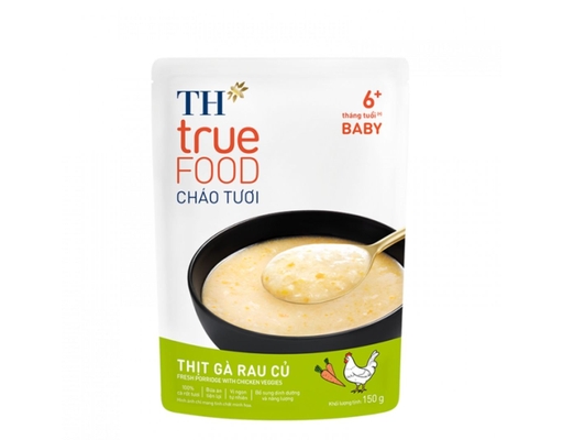Cháo Tươi Vị Gà Rau Củ Cho Trẻ Từ 6 Tháng Tuổi 150g TH True FOOD ảnh 0