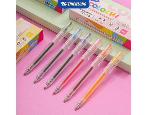 Bút Gel GEL-050 Mực Xanh Lá Thiên Long ảnh 2