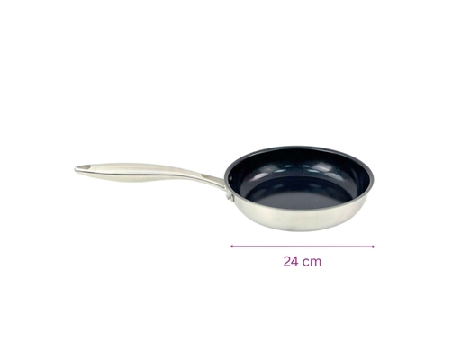 Chảo Inox Đáy Liền Phủ Chống Dính Ceramic 24cm Happy Cook ảnh 5