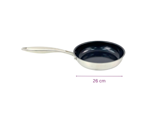 Chảo Inox Đáy Liền Phủ Chống Dính Ceramic 26cm Happy Cook ảnh 5