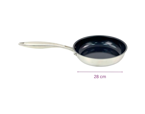 Chảo Inox Đáy Liền Phủ Chống Dính Ceramic 28cm Happy Cook ảnh 5