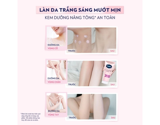 Kem Dưỡng Thể Nâng Tông Radiant Cream SPF30+ PA++ 150g Vaseline ảnh 5