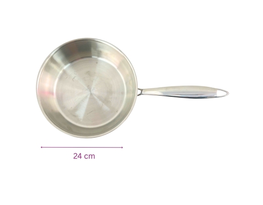 Chảo Sâu Inox 304 3 Lớp Đáy Từ Pro 24cm Ticook ảnh 3