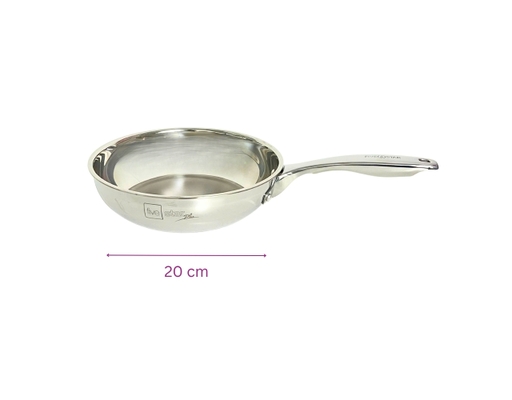 Chảo Inox 3 Lớp Quai Inox 20cm Fivestar ảnh 2
