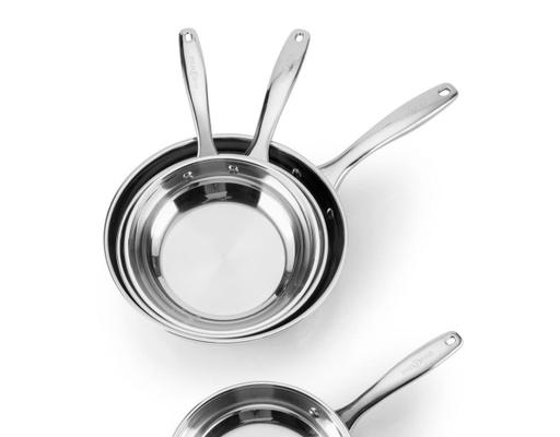 Chảo Inox 3 Lớp Quai Inox 20cm Fivestar ảnh 4