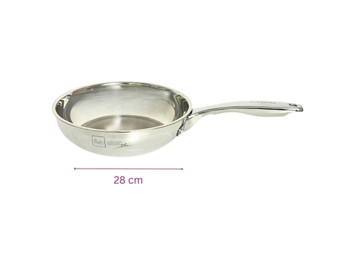 Chảo Inox 3 Lớp Quai Inox 28cm Fivestar ảnh 2