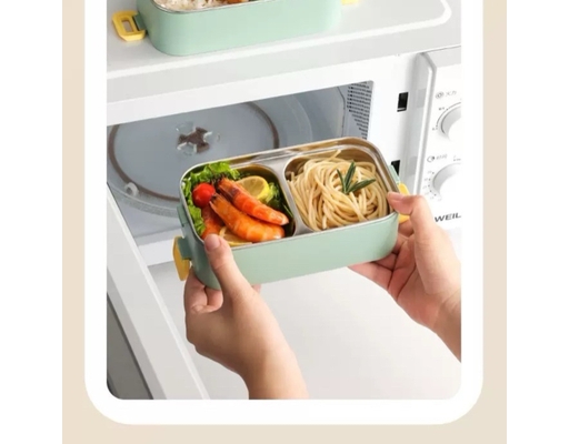 Camen Cơm Màu Cam/Xanh 1 Ngăn 0.6L Tuyết Mai ảnh 4