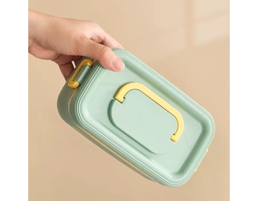 Camen Cơm Màu Cam/Xanh 1 Ngăn 0.6L Tuyết Mai ảnh 6