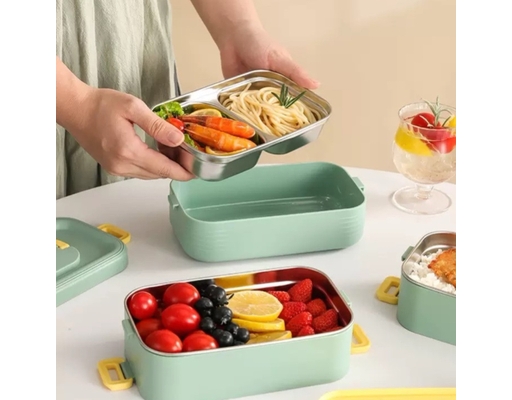 Camen Cơm Màu Cam/Xanh 2 Ngăn 1.2L Tuyết Mai ảnh 7