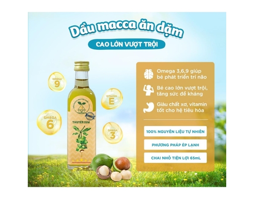Dầu Macca Nguyên Chất 65ml Thuyền Xưa ảnh 1