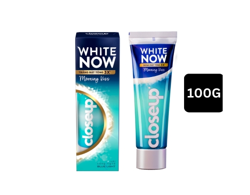Kem Đánh Răng Trắng Bật Tông White Now Morning Kiss 100g Closeup ảnh 0