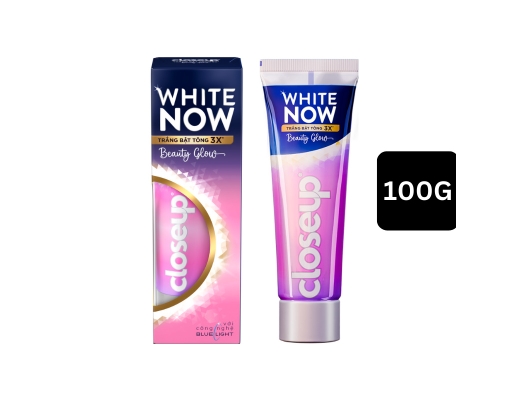 Kem Đánh Răng Trắng Bật Tông White Now Beauty Glow 100g Closeup ảnh 0
