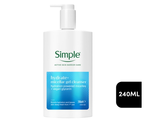 Gel Rửa Mặt Dưỡng Ẩm Cho Da Khô Hydrate+ 240ml Simple ảnh 0