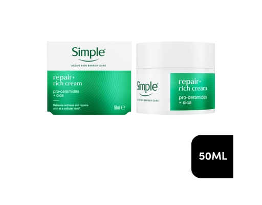 Kem Dưỡng Cho Da Nhạy Cảm Repair+ Rich Cream 50ml Simple ảnh 0