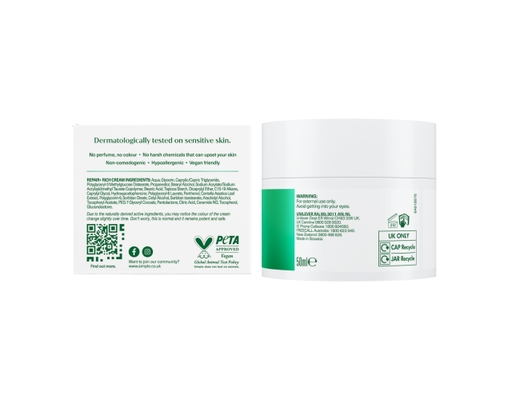 Kem Dưỡng Cho Da Nhạy Cảm Repair+ Rich Cream 50ml Simple ảnh 1