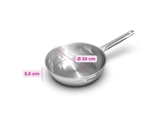 Chảo Inox Đa Lớp IN20M6 20cm Sunhouse ảnh 1