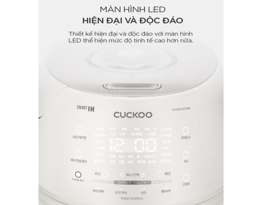 [Đặt Trước] Nồi Cơm Điện Áp Suất Cao Tần CRP-CHAS109FW 1.8L Cuckoo ảnh 3