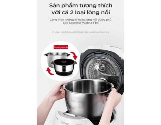 [Đặt Trước] Nồi Cơm Điện Áp Suất Cao Tần CRP-CHAS109FW 1.8L Cuckoo ảnh 6