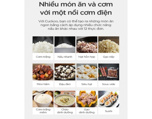 [Đặt Trước] Nồi Cơm Điện Áp Suất Cao Tần CRP-CHAS109FW 1.8L Cuckoo ảnh 7